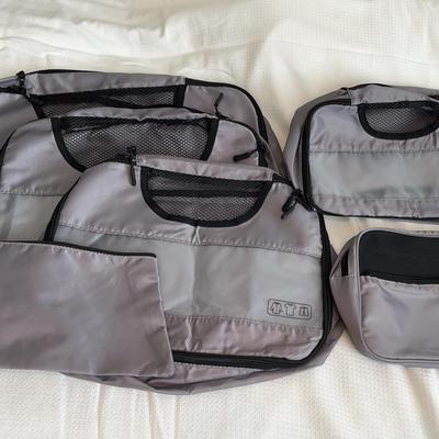 Set Of 6 Grey Luggage Storage Organizers #2