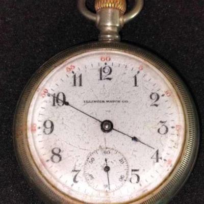 Illinois Watch Company Springfield Antique 15 Jewel Mens Pocket Watch 2169077
