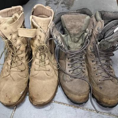 Two Pairs Of Size 12 Mens Work Boots By 5.11 Tactical & Tactical Research