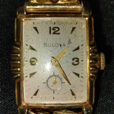 Bulova Crusader 12k GF Vintage Mens Watch