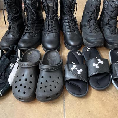 Selection Of High-End Men’s Shoes Size 12 By Under Armour, Gore-Tex, Magnum, Crocs, Puma, & More