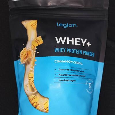 Legion Unopened Whey+ Whey Protein Powder Cinnamon Cereal Flavored