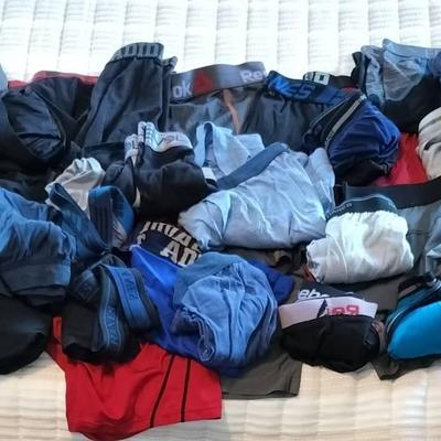 Assortment Of Great Quality Men's Undergarments And Underwear By Adidas, Reebok, Hanes, & More
