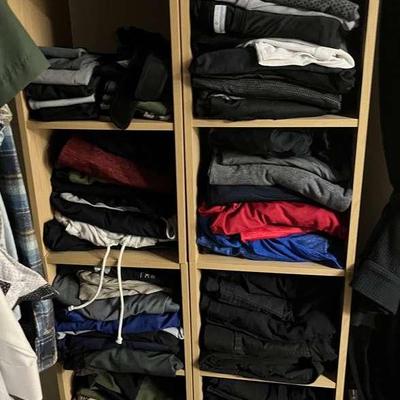 Huge Array Of Men’s L-XL Bottoms And Accessories (Includes All Clothing In Photo)