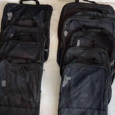 Swiss Tech 9 Piece Black Suitcase Organizer Set