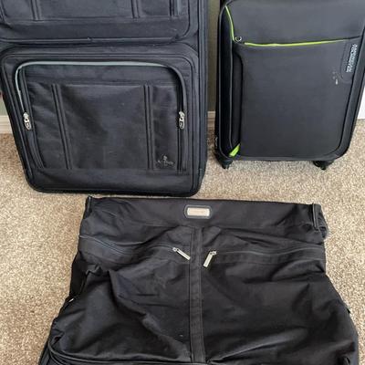 Atlantic Rolling Suitcase, American Tourister Carry-On Suitcase, & Forecast Men's Garment Bag