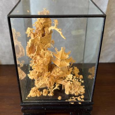 Vintage Japanese Carved Pagoda Display