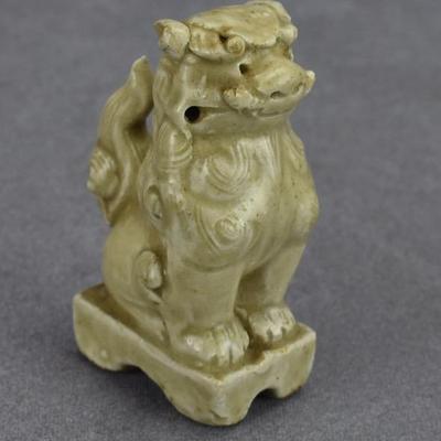 Vintage Chinese Celadon Foo Dog Figure