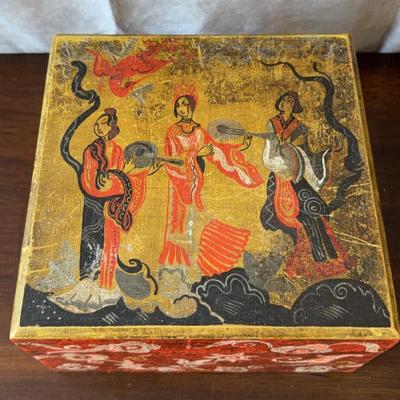 Vintage Chinese Colorful Trinket Box