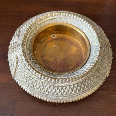 Vintage Southeast Asian Brass Ashtray