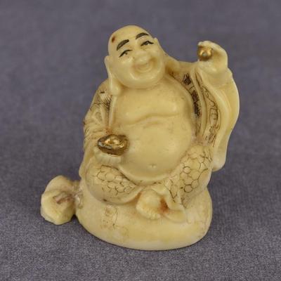 Vintage Japanese Ivory-Like Buddha Figure