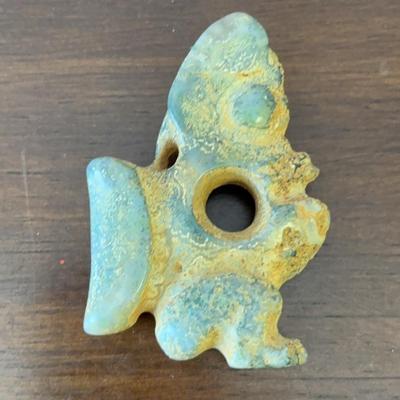 Vintage/ Antique Chinese Hongshan Carved Jade Hook