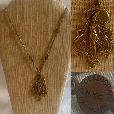 Designer Necklace “Accessocraft” Art Nouveau 