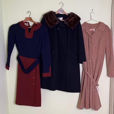 3 Pieces Women’s Mid Century Clothes 