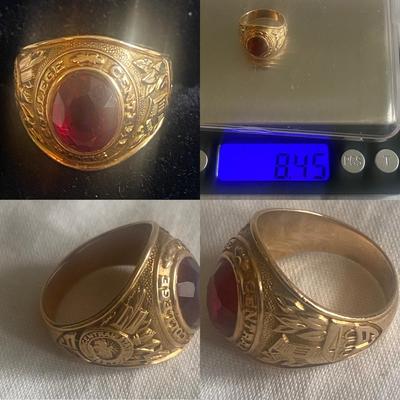 10k Yellow Gold College Ring