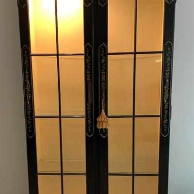 Hand Painted Curio Cabinet 