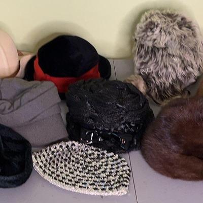 Ladies Hats Lot #3 Includes 2-Fur