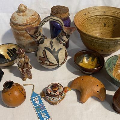 Native American & Hand Made Art Pottery