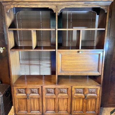 1970s Mediterranean Revival or Spanish Colonial Revival Hutch 