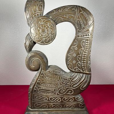 Wood Carved Timorese Swan Plaque