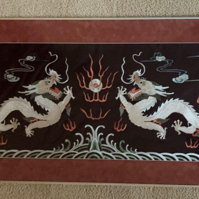 Framed Aisan Artwork - Dragons