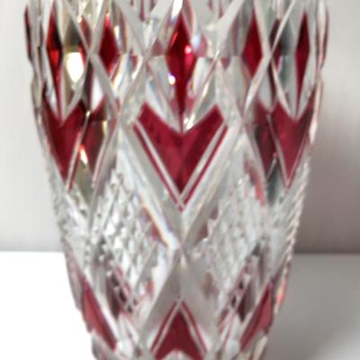 Ruby Red Glass Vase