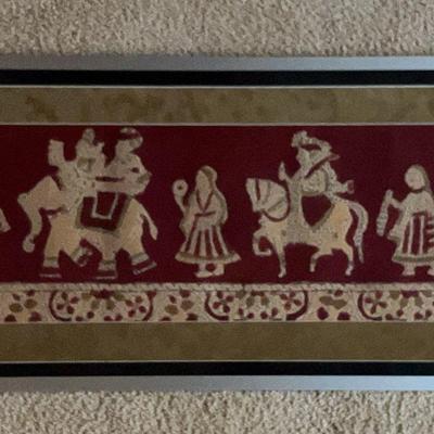 Framed Embroidered Strip