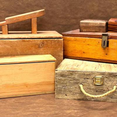 Assorted Wooden Boxes