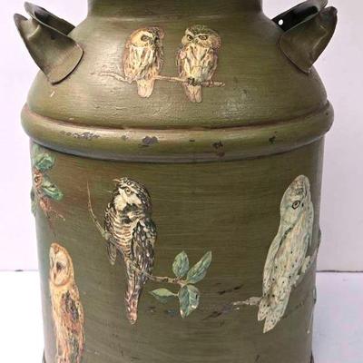 Vintage Painted Milk Can 