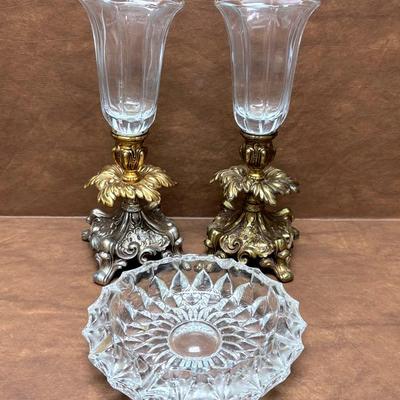 Vintage Vases and Ashtray 