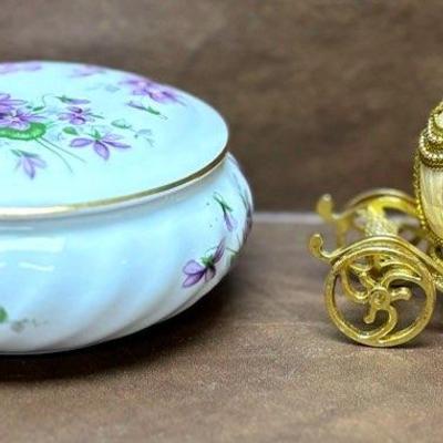 “Kingsport” and “Aynsley” Vintage Trinket Boxes