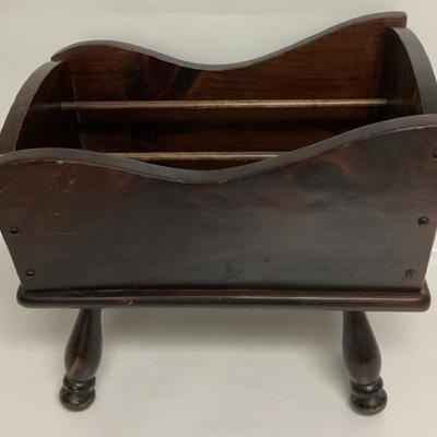 Wooden Magazine Rack 