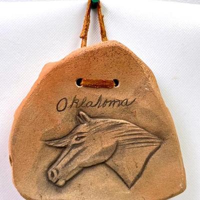 Carved ‘Oklahoma’ Horse Rock by Phillip Coon