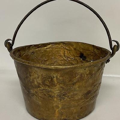 Antique Brass Pail 