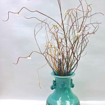 Porcelain Planter with Ðào Huyên Branches