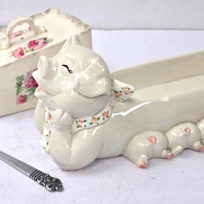 "Fitz And Floyd" Cracker Dish & Others