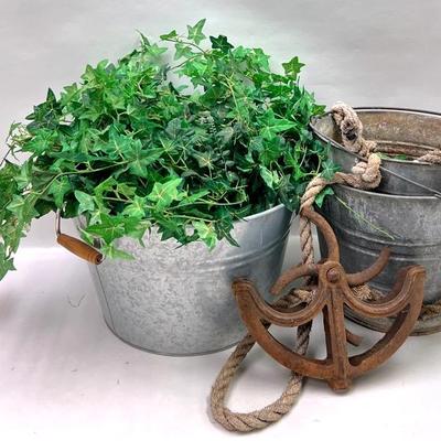 Vintage Patio Decor Arrangement 