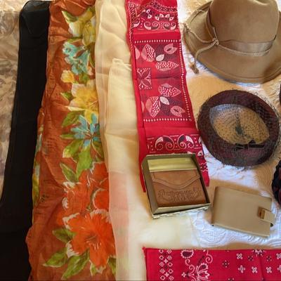 Ladies’ Vintage Scarves, Hats & Wallets