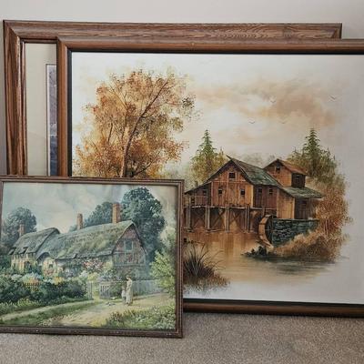 Framed Prints & 1 Framed Paint