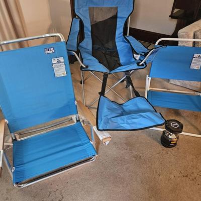 Blue Beach Chairs & More