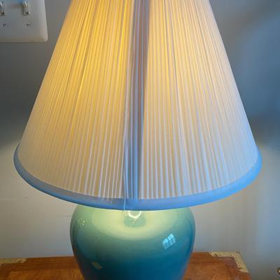 Teal Green Ceramic Lamp