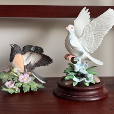 Assortment of Lenox Colorful Ceramic Bird Figures