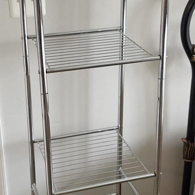 Metal Shelving Unit & Hand Towel Holder