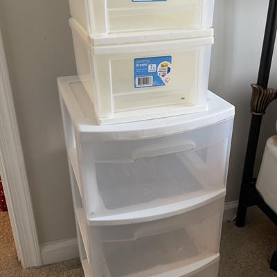 Stacking Storage Drawers & Rolling Storage