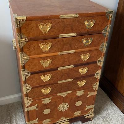 Asian Burlwood Wedding Cabinet