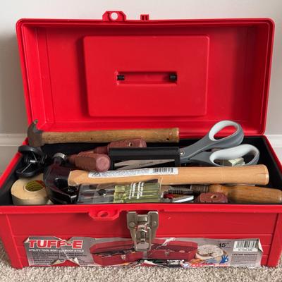 Red Travel Toolbox & Contents