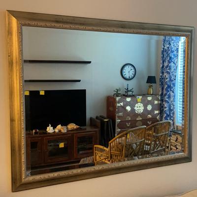 Bronze Toned Framed Wall Mirror
