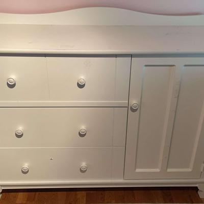 White Painted Wooden Dresser