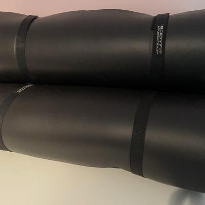 2 Black Yoga Mats