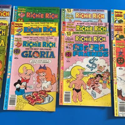 Richie Rich Comics- Best Friend Gloria, Girl Friends, Reggie, Cadbury
